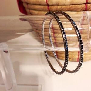 Silpada Sterling Silver and Black Bangle